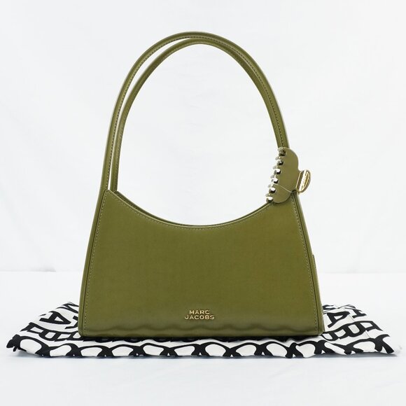 Marc Jacobs Handbags - Marc Jacobs The Glam Claw Slip Leather Top Handle Shoulder Bag In Reed Green